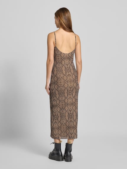 Gina Tricot Midi-jurk met spaghettibandjes en ronde hals Zand - 5