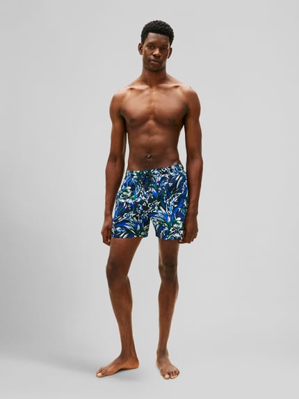 Tommy Hilfiger Regular Fit Badeshorts mit Allover-Muster Marine 1