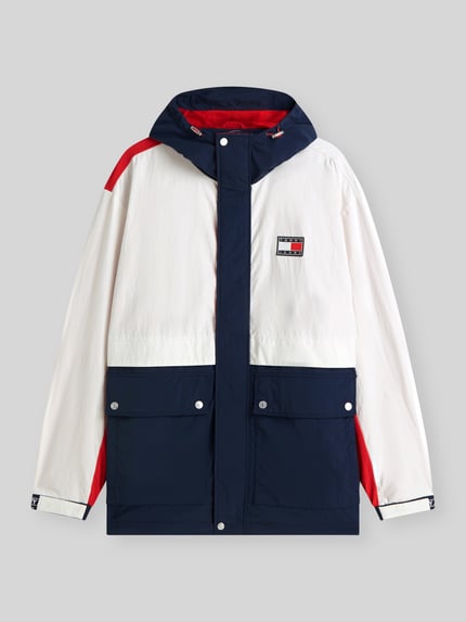 Tommy Jeans Regular Fit Jacke aus Nylon mit Logo-Patch Marine 2
