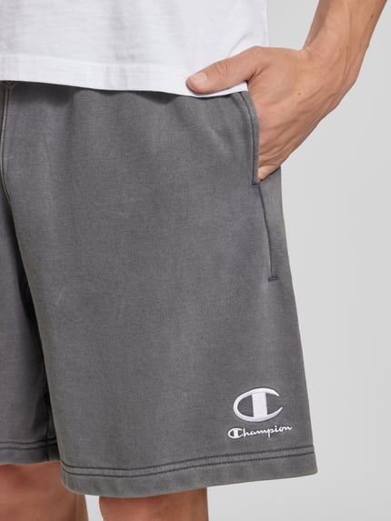 Champion Regular Fit Bermudas mit Label-Stitching Anthrazit 3