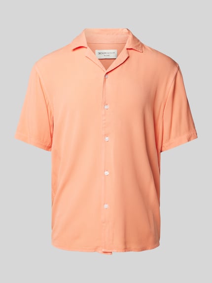 Tom Tailor Denim Relaxed Fit Freizeithemd mit Reverskragen Apricot 2