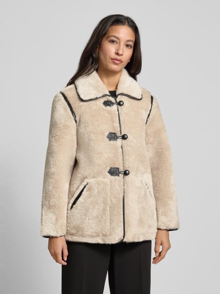GUIDO MARIA KRETSCHMER WOMAN Jacke aus Kunstfell Modell 'Fina' Beige 4