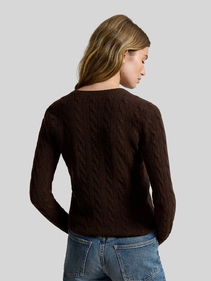 Polo Ralph Lauren Pullover aus Wolle Kaschmir mit Logo-Applikation Black 5