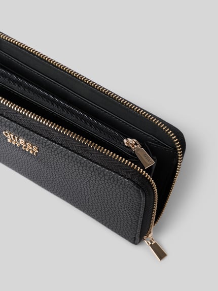 GUESS Portemonnee met ritssluiting rondom Zwart - 3