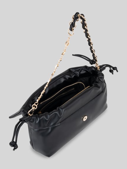 Valentino Bags Torebka do ręki z paskiem z łańcuszka model 'ROBBY' Czarny 3