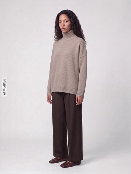 Weekend Max Mara Loose fit pullover van pure wol model 'BORGIA' Beige - 1