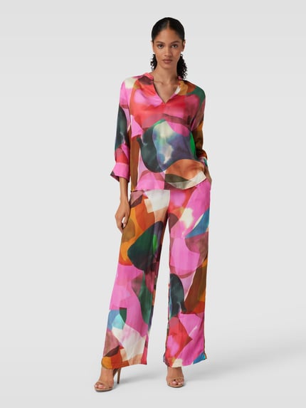 BETTER RICH Blouse met all-over motief Felroze - 1