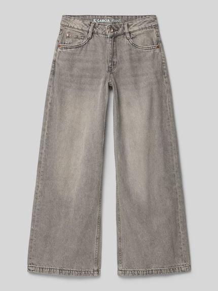 Garcia Wide leg jeans in 5-pocketmodel, model 'Marall' Blauw - 1