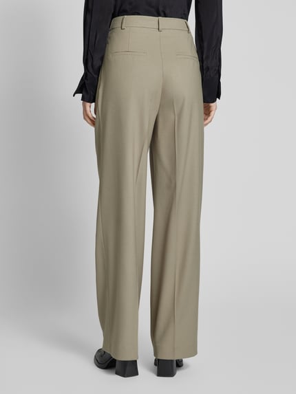 Jake*s Collection Flared Anzughose mit Bundfalten Schilf 5