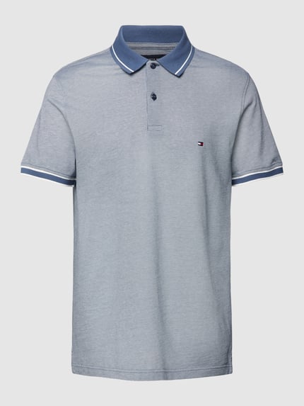 Tommy Hilfiger Poloshirt mit Logo-Stitching Rauchblau 2