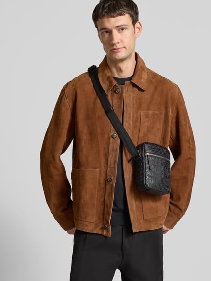 HUGO Umhängetasche mit Label Patch Modell 'ETHON' Black 1