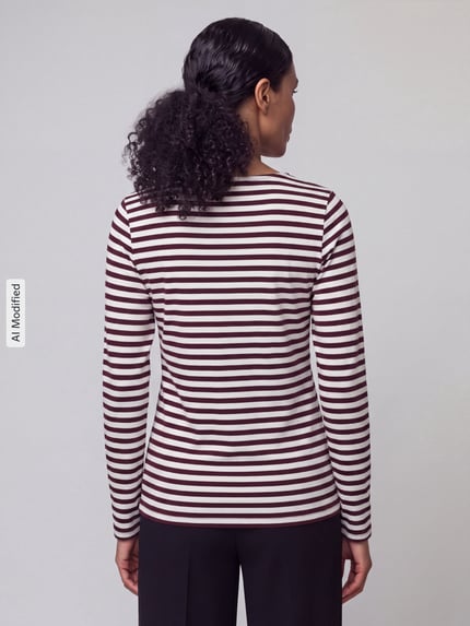s.Oliver RED LABEL slim fit shirt met lange mouwen van puur katoen Middenbruin - 5