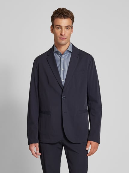 Armani Exchange Regular fit colbert met dubbele knoopsluiting, model 'GIACCA' Marineblauw - 4