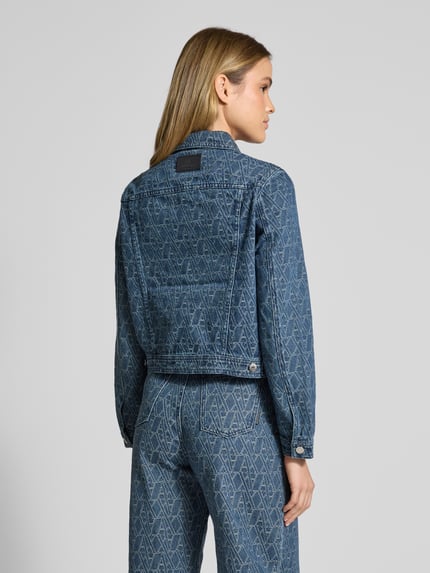 Armani Exchange Kurtka jeansowa z kieszeniami z patką na piersi Niebieski 5