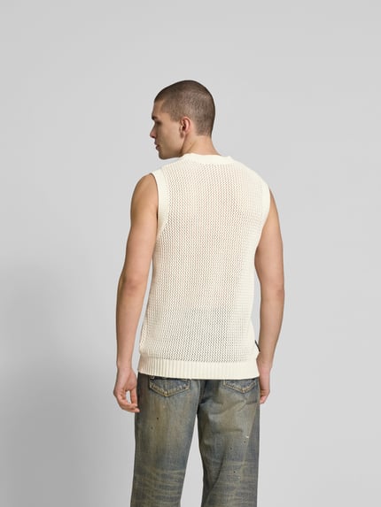 WON HUNDRED Slim Fit Pullunder in Strick-Optik Weiss 5
