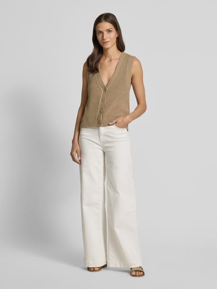 MOS MOSH Gilet met V-hals, model 'Kirby' Beige - 1