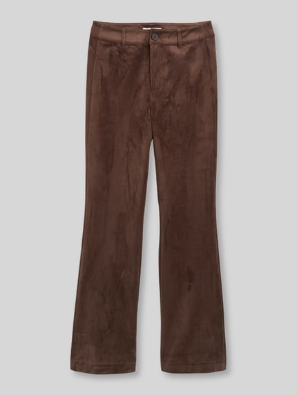 Tom Tailor Denim Regular Fit Leder- / Kunstlederhose mit Gesäßtaschen Dunkelbraun 2