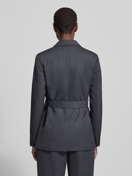 Calvin Klein Womenswear Regular Fit Longblazer aus Wolle mit Taillengürtel Graphit 5