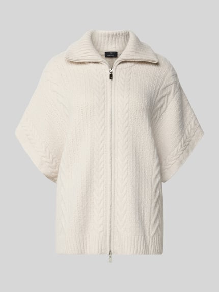 monari Loose Fit Strickjacke mit Woll-Anteil Beige 2