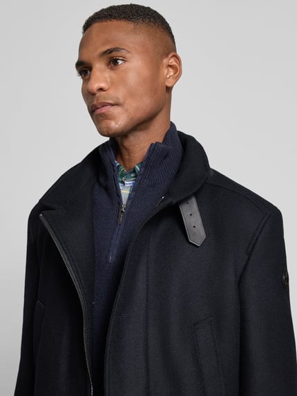 JOOP! COLLECTION Lange jas van wolmix, model 'Mikos' Donkerblauw - 3
