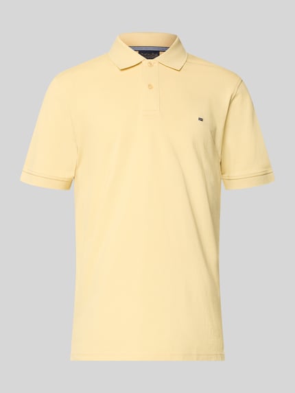 Produktfoto, Regular Fit Poloshirt mit Stitching von Christian Berg Men z czystej bawełny, krój regular fit, listwa guzikowa, haft