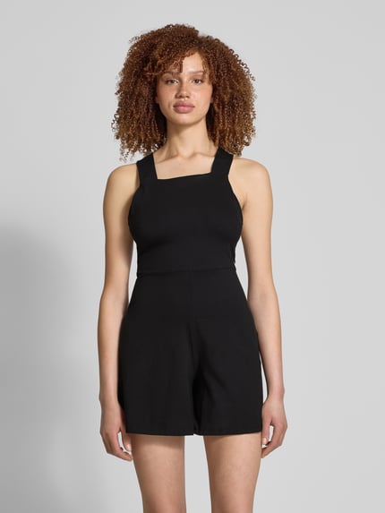 EDITED Jumpsuit mit Karree-Ausschnitt Modell 'Alessia' Black 4