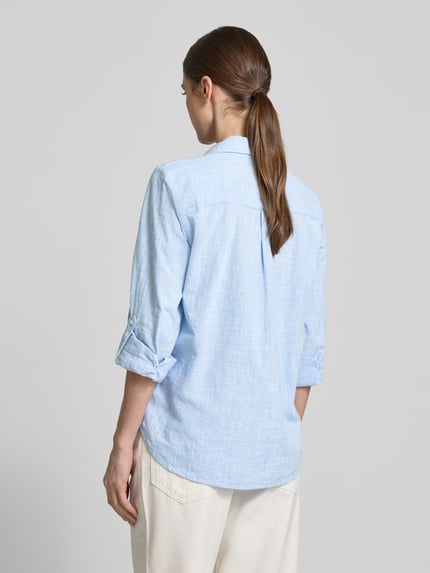 Tom Tailor Regular fit overhemdblouse van puur katoen Lichtblauw - 5