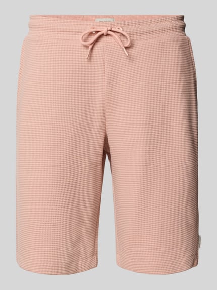 Blend Regular Fit Sweatshorts mit Strukturmuster Modell 'CASPER' Altrosa 2