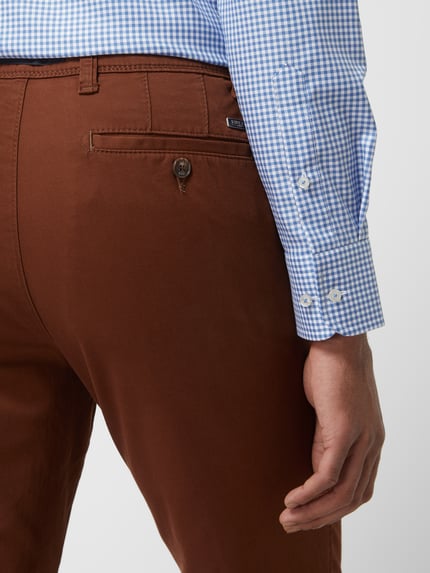 EUREX by Brax Chino mit Stretch-Anteil Modell 'Jim' Dunkelbraun 3