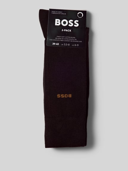 BOSS Socken aus Baumwoll-Mix im 2er-Pack Mittelbraun 3