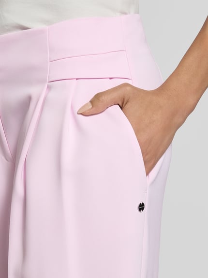 Marc Cain Wide Fit Stoffhose mit Bügelfalten Pink 3