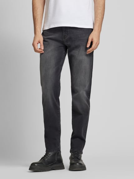 BOSS Orange Jeansy o kroju regular fit z 5 kieszeniami model ‘RE.MAINE’ Antracytowy 4