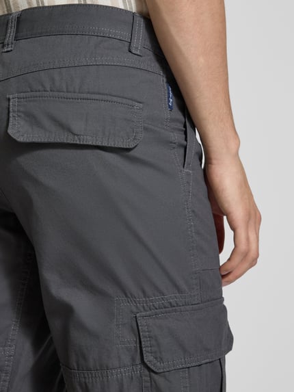 Christian Berg Men Bermudas mit Cargotaschen Dunkelgrau 3