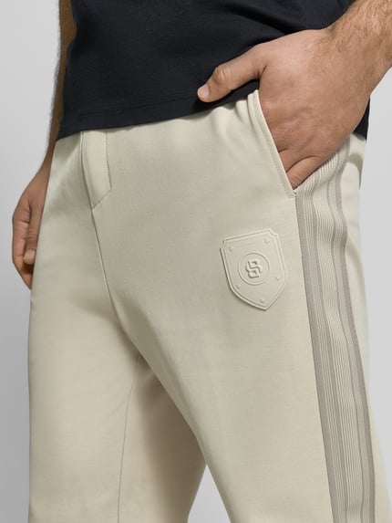 BOSS Green Regular Fit Sweathose aus Baumwoll-Mix Modell 'JT_BB' Beige 3