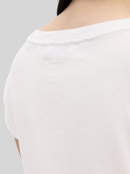 Marc O'Polo męski t-shirt o kroju regular fit z czystej bawełny Biały 3