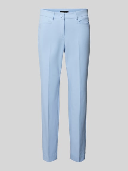 CAMBIO Slim fit stoffen broek met verkort model, model 'RENIRA' Lichtblauw - 2