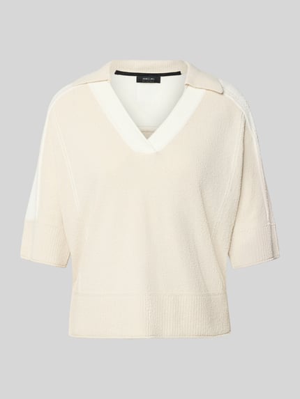 regular fit blouse in brei-look Shop The Look MANNEQUINE