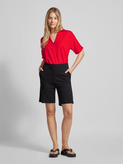 someday. Blouseshirt met platte kraag, model 'Zerike' Rood - 1