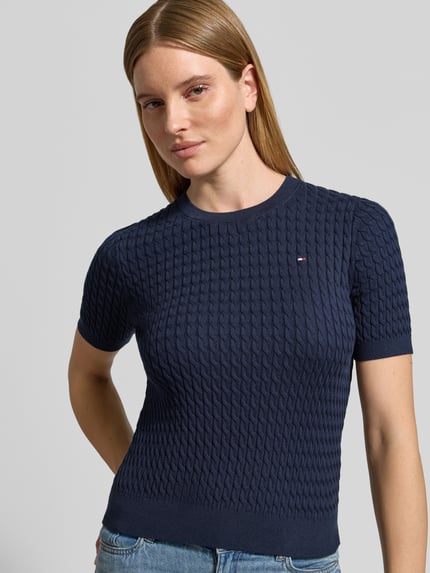 Tommy Hilfiger Regular Fit T-Shirt aus reiner Baumwolle Marine 3