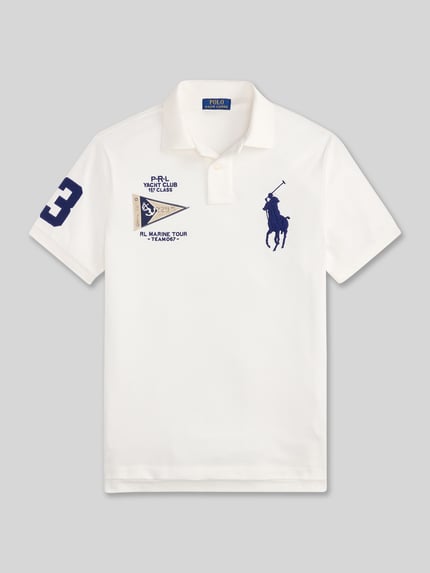 Polo Ralph Lauren regular fit poloshirt van puur katoen met stitchings Wit - 2