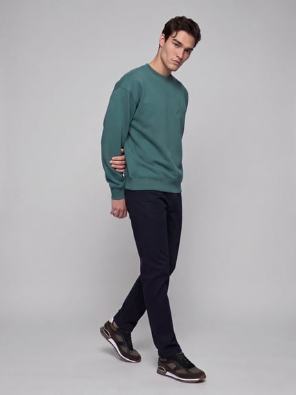ARMEDANGELS Sweatshirt mit Logo-Stitching ICONIC GMT Petrol 1