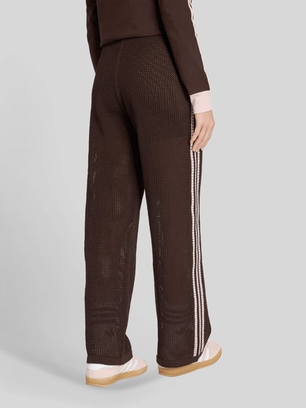 adidas Originals regular fit trainingsbroek in breilook model 'FIREBIRD' Chocoladebruin - 5