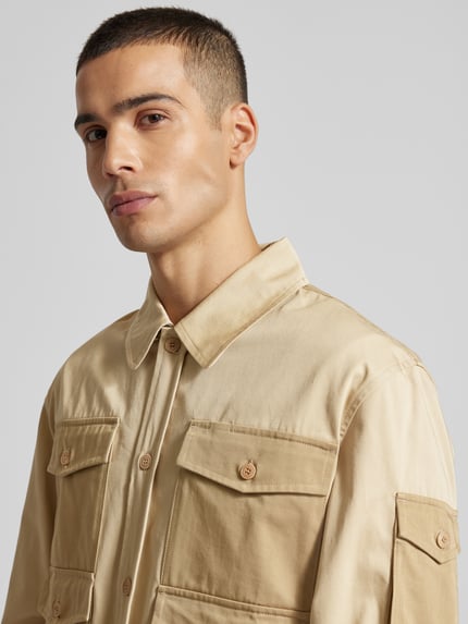 Kenzo Overhemdjack met klepzakken Beige - 3
