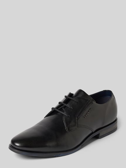 bugatti Derby-Schuhe aus echtem Leder Modell "GAPO" Black 1