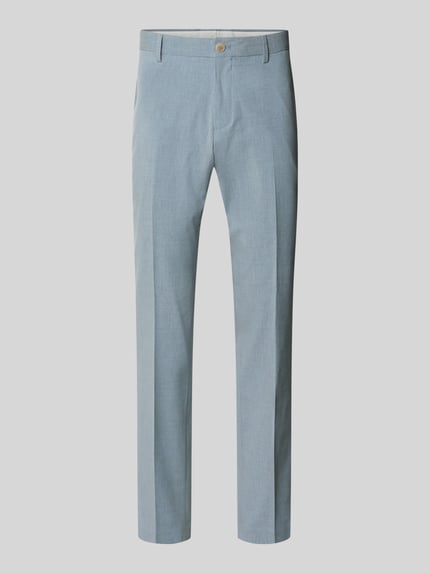 Regular Fit Anzughose mit Baumwoll-Viskose-Leinen-Anteil Shop The Look MANNEQUINE