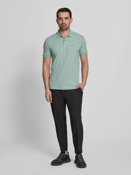 BOSS Green Regular Fit Poloshirt aus reiner Baumwolle Modell 'PIO 1' Lind 1