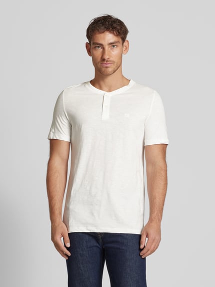 s.Oliver RED LABEL Regular Fit T-Shirt aus reiner Baumwolle Weiss 4