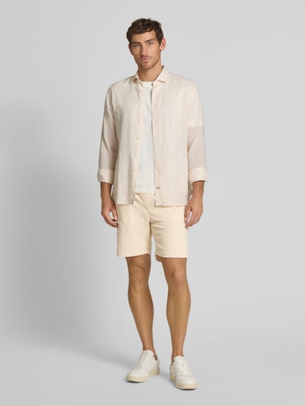 Mazine Regular Fit Shorts aus Cord Offwhite 1