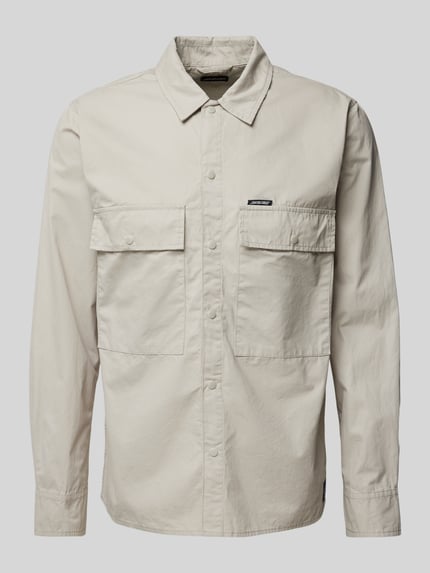 Santa Cruz Regular Fit Freizeithemd mit Label-Detail Beige 2