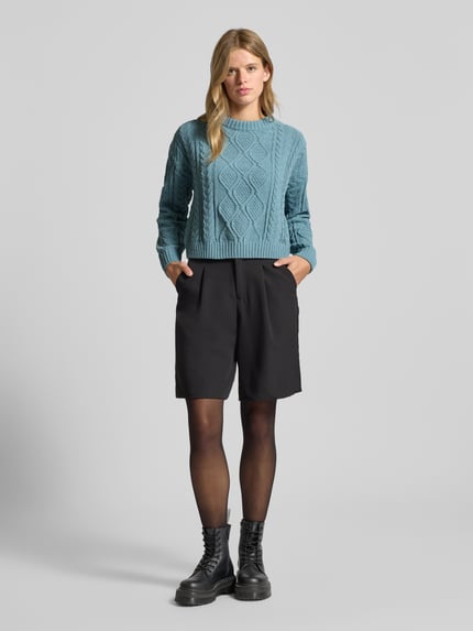 ONLY Regular Fit Strickpullover mit Strukturmuster Modell 'ELLY' Ocean 1